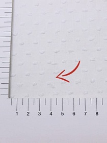 Брак(уценка) Фактурный хлопок "Шарики" цв.белый (отбел.), ш.1.46м, батист, хлопок-100%, 60гр/м.кв