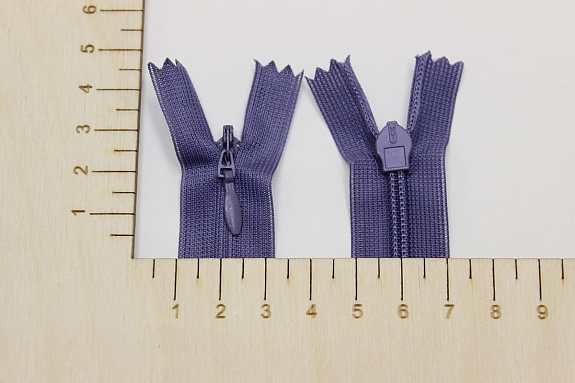 Молния потайная н/р цв.пыльно-фиолетовый, 50см, нейлон