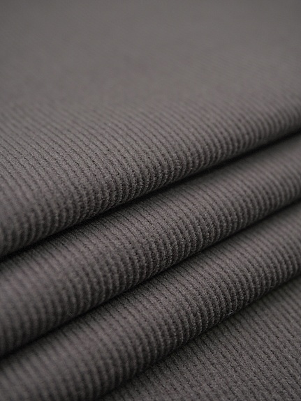 Микровельвет цв.Т.кофейно-серый с лиловым оттенком, ш.1.45м, хлопок-100%, 190гр/м.кв