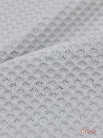 Вафельное премиум-полотно "Italy" цв.Жемчужно-серый, ш.1.5м, хлопок-100%, 240гр/м.кв