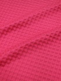 Вафельное премиум-полотно "Бохо" цв.Св.красный коралл, ш.1.72м, хлопок-100%, 230гр/м.кв