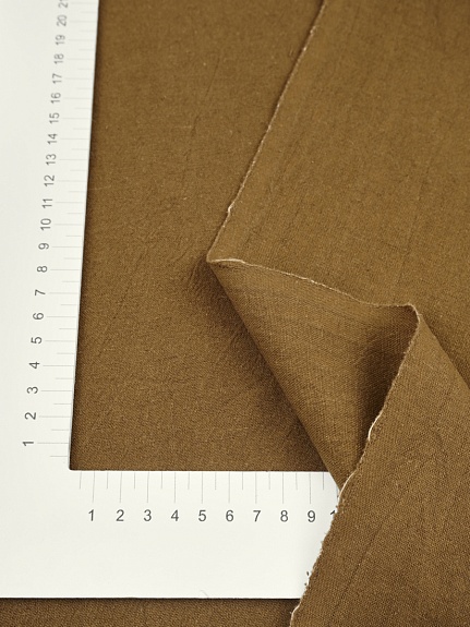 Крапива Рами (Ramie) с хлопком цв.Коричнево-оливковый, ш.1.4м, крапива-50%, хлопок-50%, 190гр/м.кв