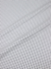 Сатин "Мелкая клетка виши" цв.серый, ш.1.6м, хлопок-100%, 110гр/м.кв