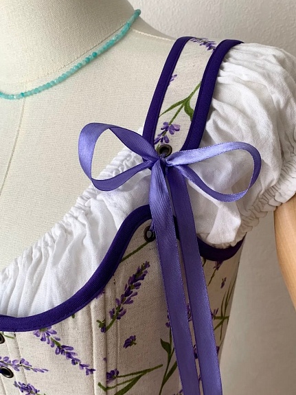 Корсет из полульна "Аромат лаванды"