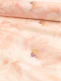 Ткань Дак "Пионовый туман" цв.пыльная роза, ш.1.8м, хлопок-65%, п/э-35%, 220гр/м.кв