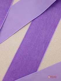 Лента бархатная цв.Насыщенная сирень, ш.50мм, полиэстер-100%