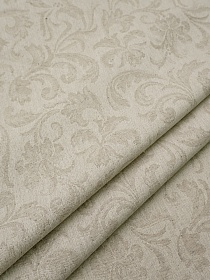 Полульняной жаккард "Элария" цв.суровый, ш.1.5м, лен-27%, хлопок-73%, 220гр/м.кв