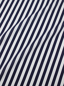 Штапель "Чернильная полоска (10мм) на белом", ш.1.45м, вискоза-100%, 90гр/м.кв