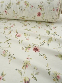 Сатин "Тихая грация" цв.белый, ш.2.5м, хлопок-100%, 110гр/м.кв