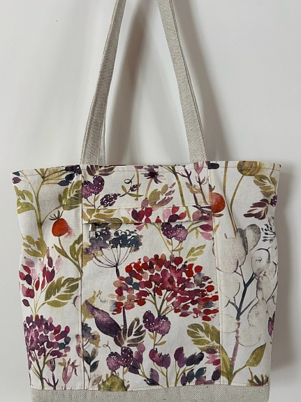 Сумка из интерьерного хлопка "Пряное лето" 
