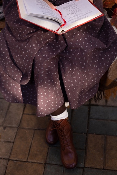 Осеннее платье из теплого хлопка