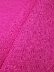 Лен костюмный цв.Розовая фуксия, СОРТ2, ш.1.5м, лен-100%, 190гр/м.кв