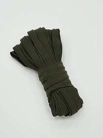 Резинка бельевая цв.Темно-зеленый хаки, ш.10мм, 10м