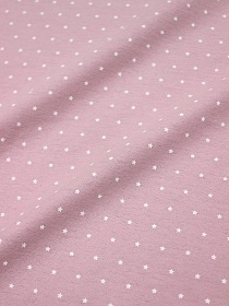 Теплый хлопок "Мелкие звезды на розовой дымке", ш.1.51м, хлопок-100%, 140гр/м.кв