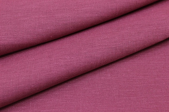 Лен костюмный цв.Лилово-розовый, СОРТ2, ш.1.5м, лен-100%, 180гр/м.кв