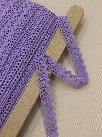 Кружево цв.лавандовая дымка, ш.16мм, хлопок-90%, п/э-10%