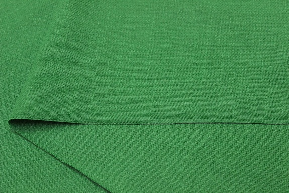 Конопля с хлопком-диагональ цв.Лесной зеленый, ш.1.42м, конопля-80%, хлопок-20%, 246гр/м.кв