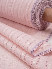 Фактурный хлопок "Колосок" цв.розовая пудра, ш.1.45м, хл-100%, 100гр/м.кв