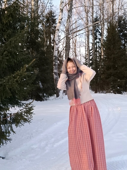 Юбка из пестроткани этнографической
