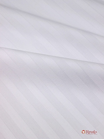 Сатин-страйп цв.Белый (1см*1см), ш.2.2м, хлопок-100% 135гр/м.кв