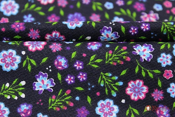 Плательный хлопок с микр.начесом "Полевой микс", ш.1.5м, хлопок-100%,180гр/м.кв