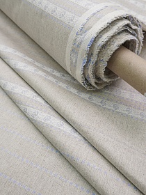 Полульняной жаккард "Лянок" цв.голубая сирень, (для рушников и полотенец), ш.2.07м, лен-51%, хл-49%, раппорт 55см