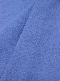 Полулен костюмный с эффектом мятости цв.Джинсово-голубой меланж, СОРТ2, ш.1.52м, хл-70%, лен-30%