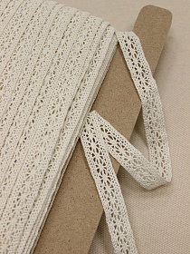 Кружево цв.суровый, ш.15мм, хлопок-100%, рис.099/3