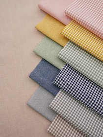 Набор тканей для рукоделия "Вареный хлопок: Домашний уют №3", 45*30 см, 12 шт