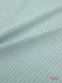 Пестрядь "Средняя полоска на мятной дымке", ш.1.40м, хлопок-95%, п/э-5%, 165гр/м.кв