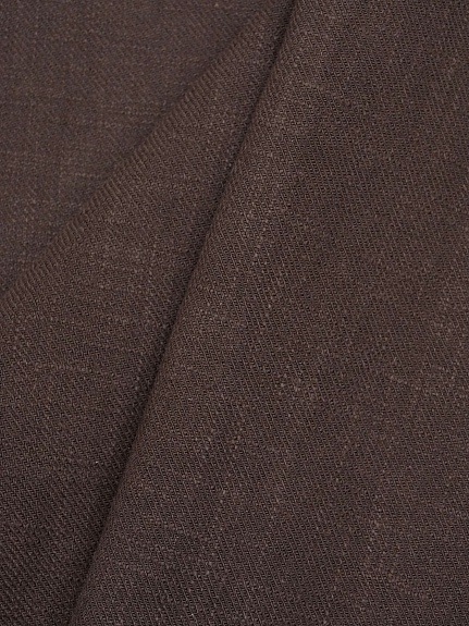 Крапива Рами (Ramie)-диагональ, цв.Темно-коричневый, ш.1.4м, крапива-100%, 240гр/м.кв