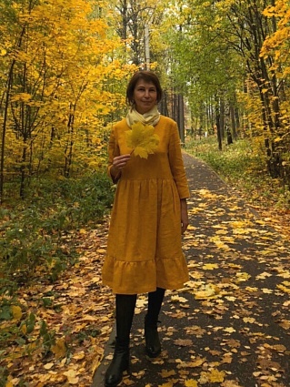 Платье изо льна