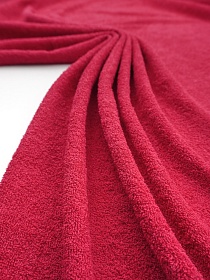 Махровая ткань цв.Малиновый, ш.1.5м, хлопок-100%, 350гр/м.кв