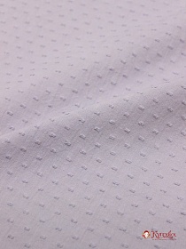 Мерный лоскут Фактурный хлопок "Шарики" цв.серо-сиреневый, ш.1.45м, батист, хл-100%, 60гр/м.кв