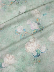 Вискозный шифон (Digital) "Флаурэль",  ш.1.5м, вискоза-75%, нейлон-25%, 55гр/м.кв