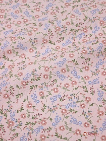 Импорт. хлопок "Рассвет" цв.розовая пудра, ш.1.5м, хлопок-100%, 100гр/м.кв