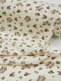 Штапель "Лола" цв.сливочный, ш.1.4м, вискоза-100%, 90гр/м.кв