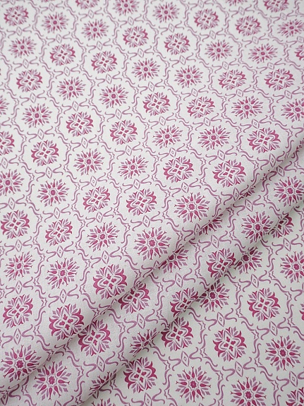 Перкаль "Вильяна" цв.малиновый, ш.1.5м, хлопок-100%, 100гр/м.кв