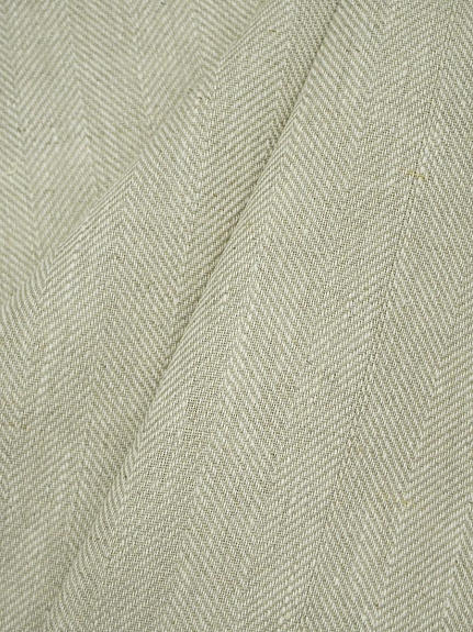 Льняной жаккард "Елочка" цв.натуральный, ш.1.5 м, лен-100%, 280гр/м.кв