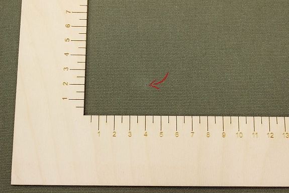 Плотный хлопок цв.Винтажный зеленый хаки, СОРТ2, ш.1.55м, хлопок-100%, 235гр.м/кв