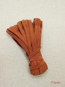 Резинка бельевая цв.оранжевый терракот, ш.7мм, 10м