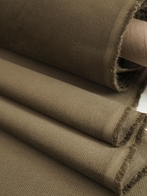 Микровельвет цв.Темный серо-оливковый, СОРТ2, ш.1.45м, хлопок-100%, 190гр/м.кв