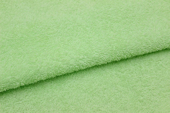 Махровая ткань цв.Бледно-салатовый, ш.1.5м, хлопок-100%, 350гр/м.кв 