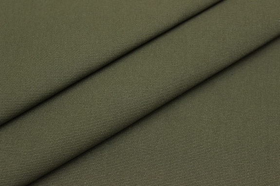 Плотный хлопок цв.Винтажный зеленый хаки, СОРТ2, ш.1.55м, хлопок-100%, 235гр.м/кв