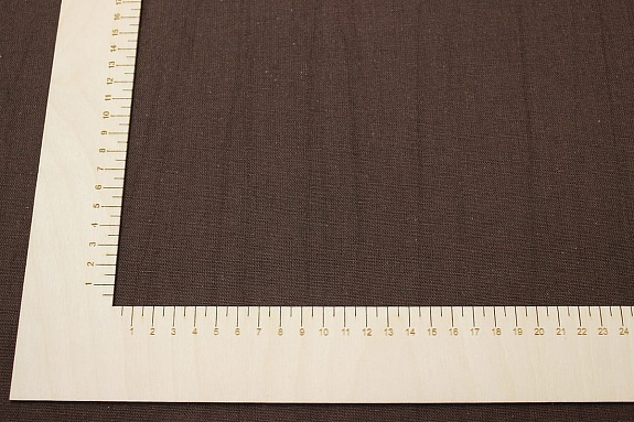 Хлопколен винтаж (жгутовое окрашивание) цв.Шоколадно-коричневый, ш.1.5м, лен-15%, хл-85%, 200гр/м.кв