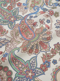Бязь "Загадочный цветок", (комп), ш.1.5м, хлопок-100%, 125гр/м.кв