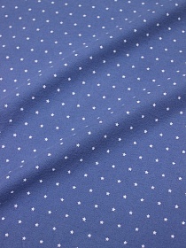 Теплый хлопок "Мелкие звезды" цв.винтажный джинсовый, СОРТ2, ш.1.52м, хлопок-100%, 150гр/м.кв