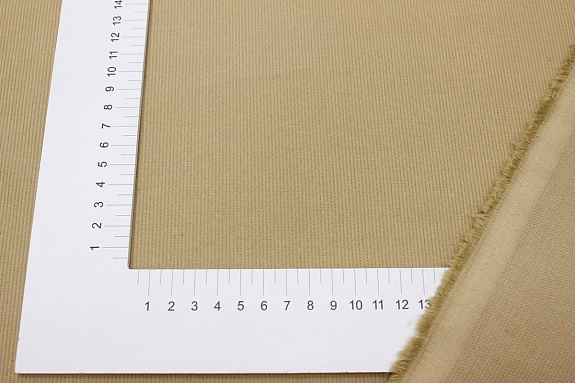 Микровельвет цв.Песочно-бежевый, шир.1.46м, хлопок-100%, 220гр/м.кв