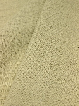 Полулен костюмный с эффектом мятости цв.Св.пшенично-оливковый меланж, ш.1.52м, хл-70%, лен-30%