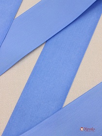 Лента бархатная цв.Ярко-голубой, ш.50мм, полиэстер-100%